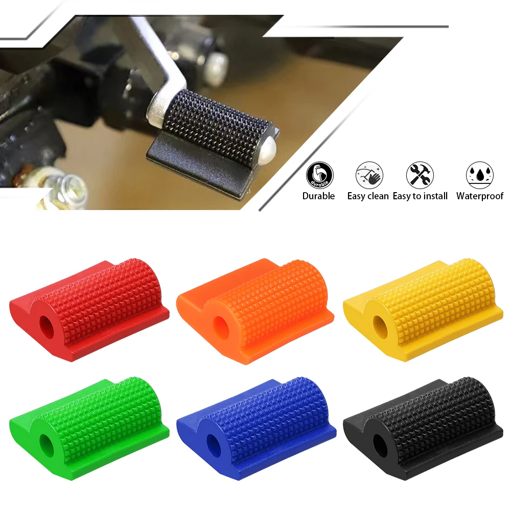 Cubierta de goma para Pedal de palanca de cambios de motocicleta, Protector de zapatos antideslizante, clavija de pie, Gel para dedos, accesorios universales