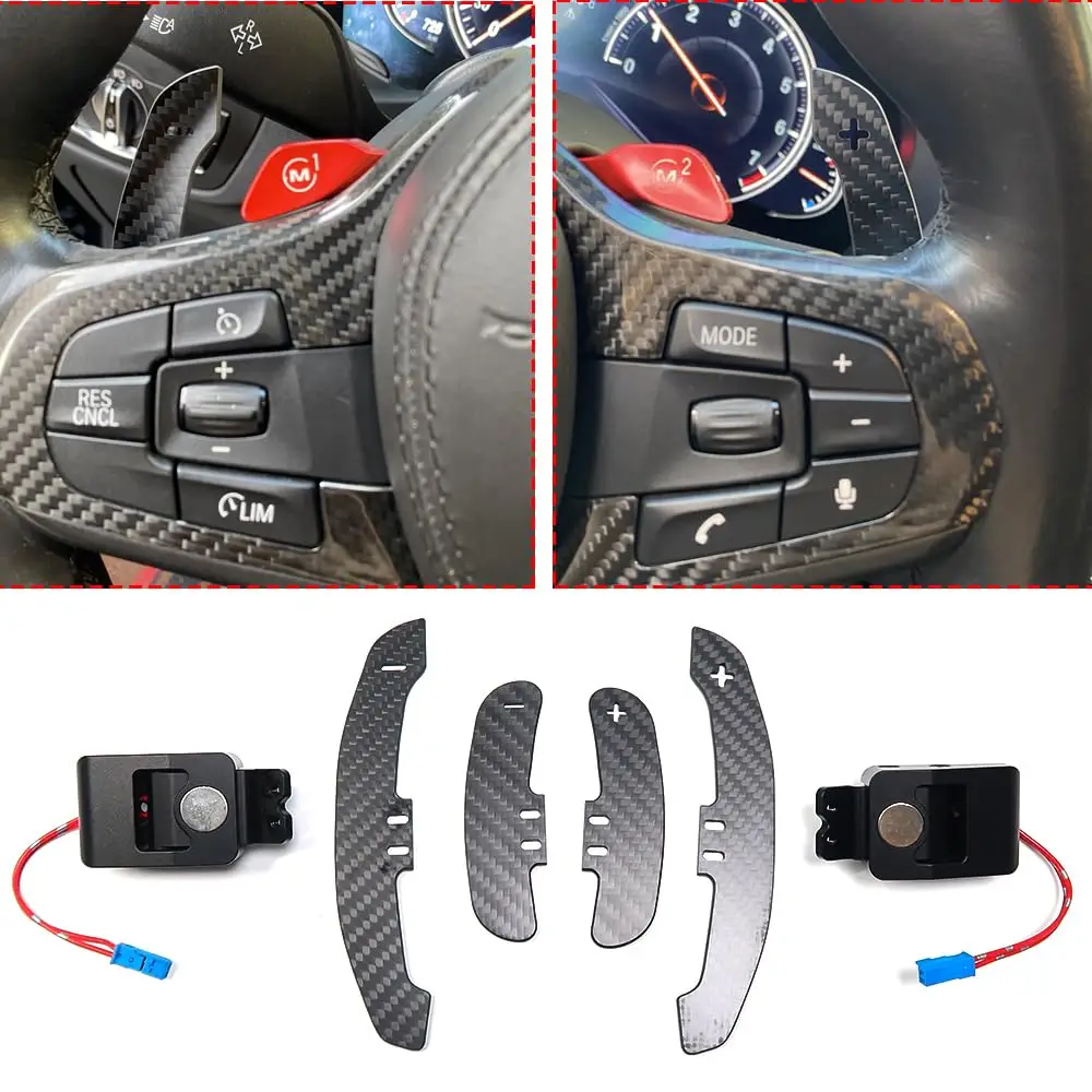 Steering Wheel Magnetic Shift Paddle For BMW F36 F21 F22 F32 F30 F02 F80 F11 F06 F20 F23 F12 F26 F15 M3 M4 Carbon Fiber