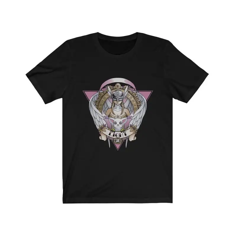 Angewomon Digimon of light - Angel wings - Cat Gatomon T-shirt