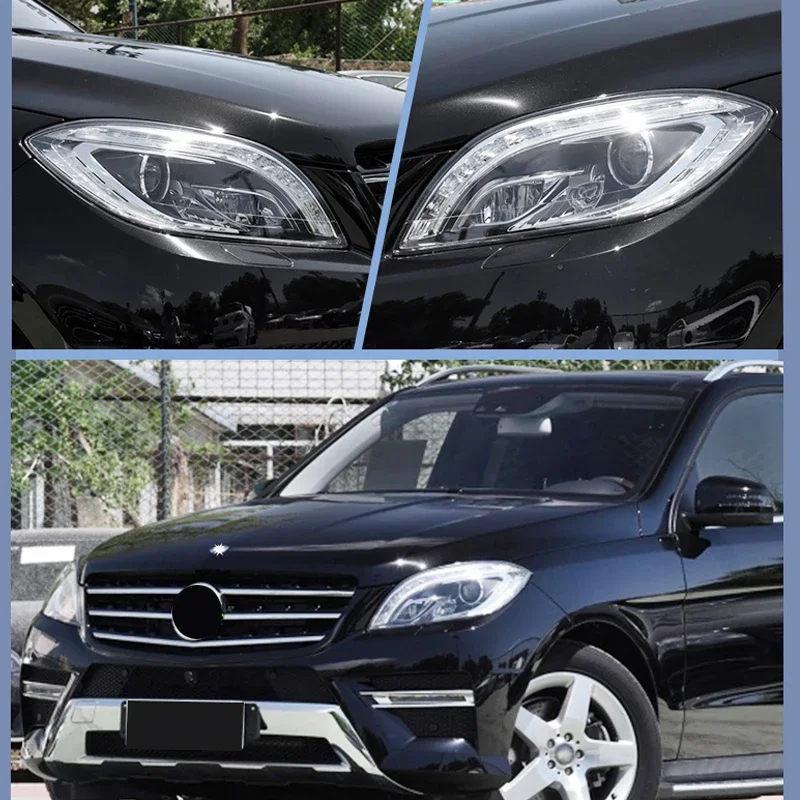 المصباح الزجاجي كشافات عدسة غطاء بلاستيكي لمرسيدس بنز ML300 ML350 ML400 ML450 ML500 2012-2015