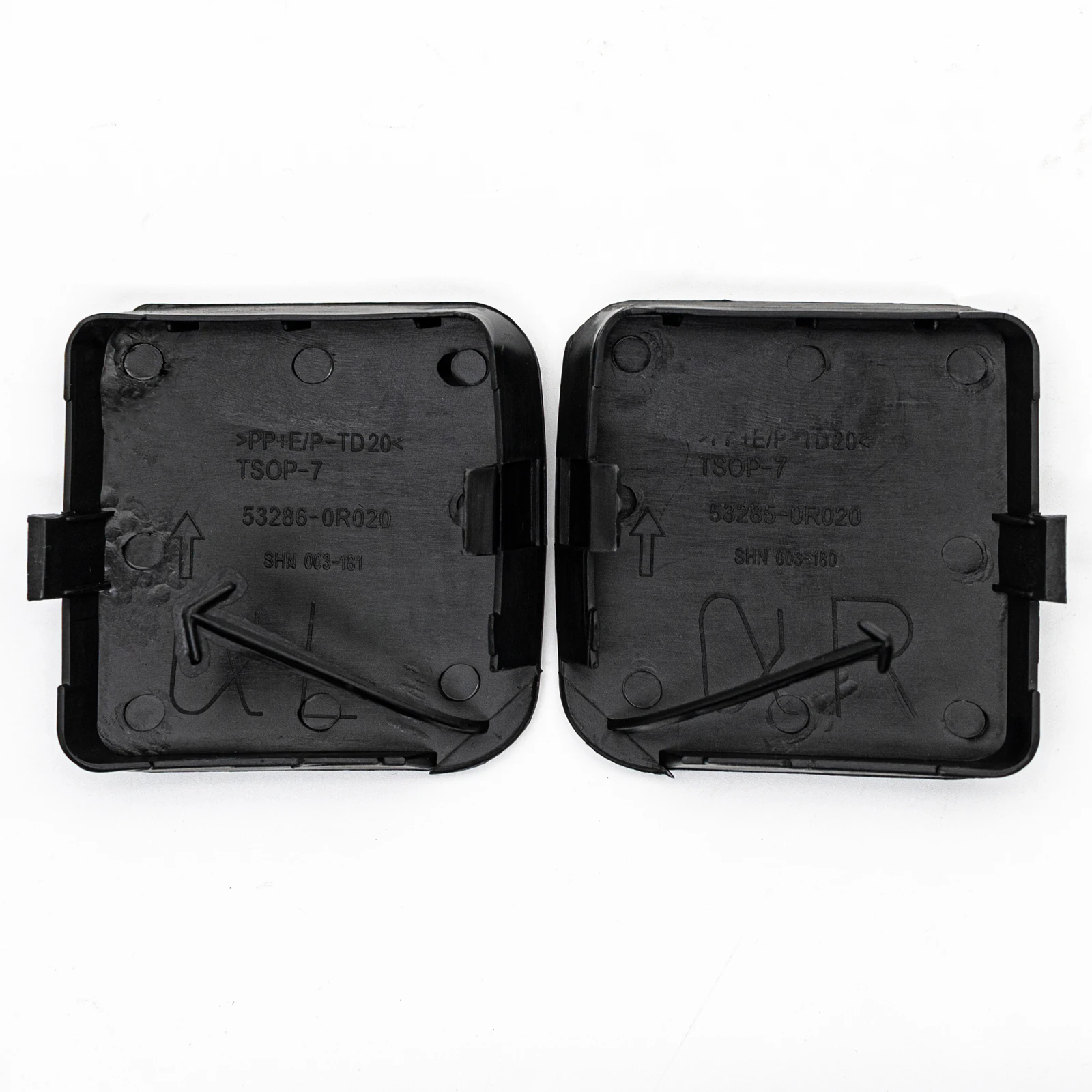 2pcs Tutup Lubang Derek Bumper Depan Mobil Tanpa Cat Untuk Toyota RAV4 XA30 2009 2010 Kanan Kiri Tutup Trailer Aksesoris Mobil