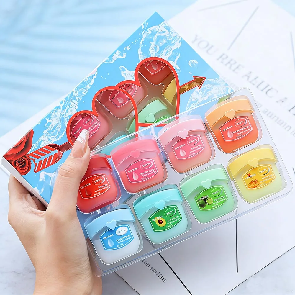 4/6/8pcs Fruit Series Lip Balm Set Moisturizing Hydrating Non-sticky Anti-Cracked Lip Mask Lip Balm for Lips Care