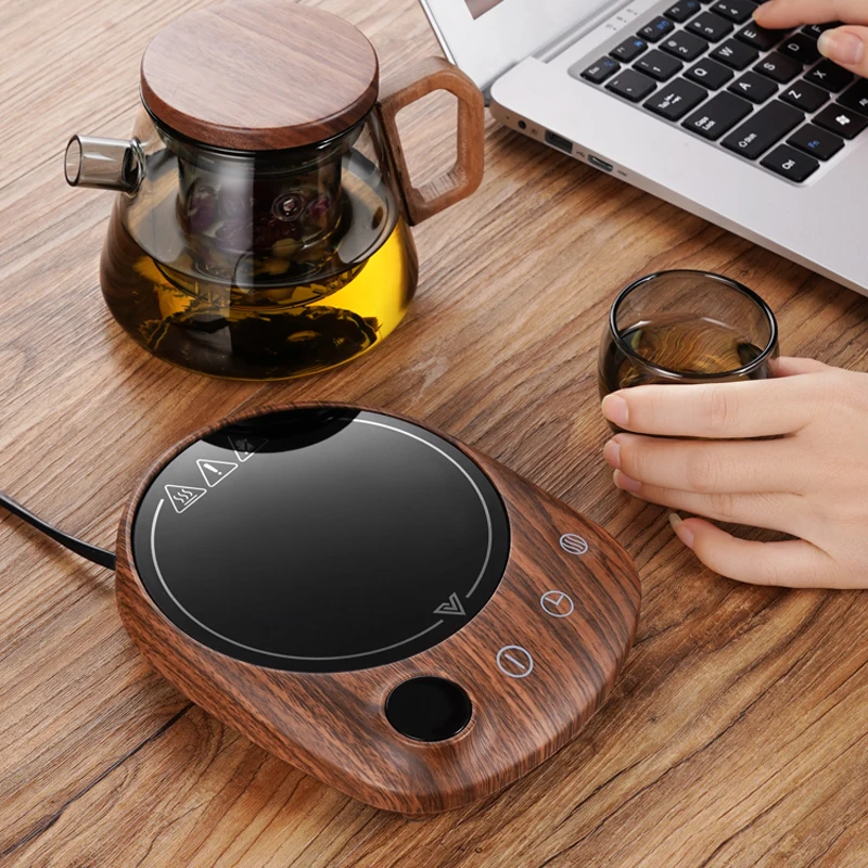 200W Cup Heater Coffee Mug Warmer 100°C Tea Stove Electric Hot Plate Warmer Coaster 5 Gear Coffee Milk Tea Heating Pad 220V