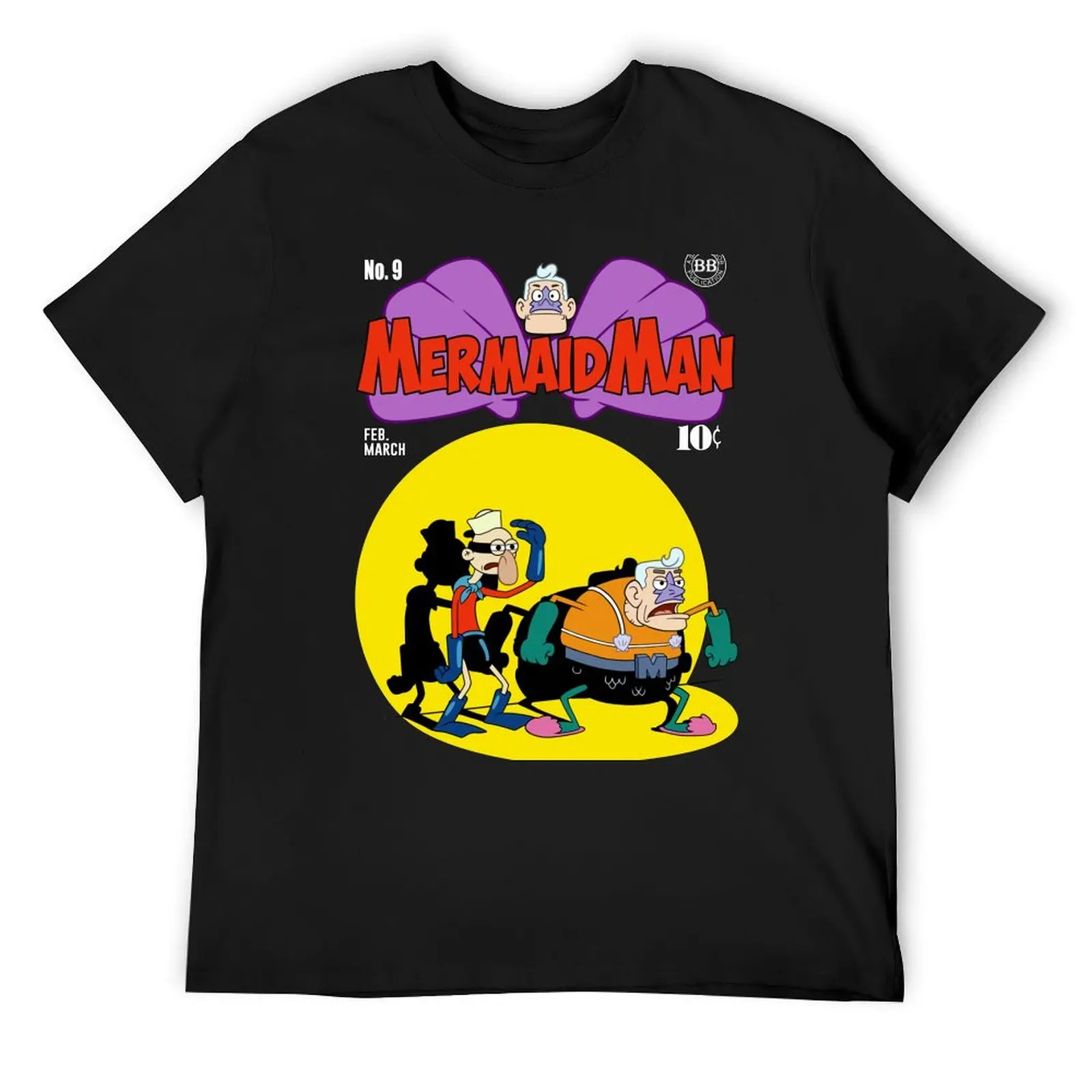 

Mermaid Man T-Shirt plus size clothes graphics summer top Men's cotton t-shirt