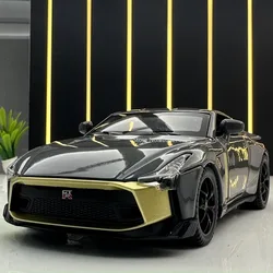 Modèle réduit de voiture GTR50 Ares smile, en alliage métallique, moulé sous pression, avec son et lumière, pour enfant, jouet de collection, idée cadeau, échelle 1/32