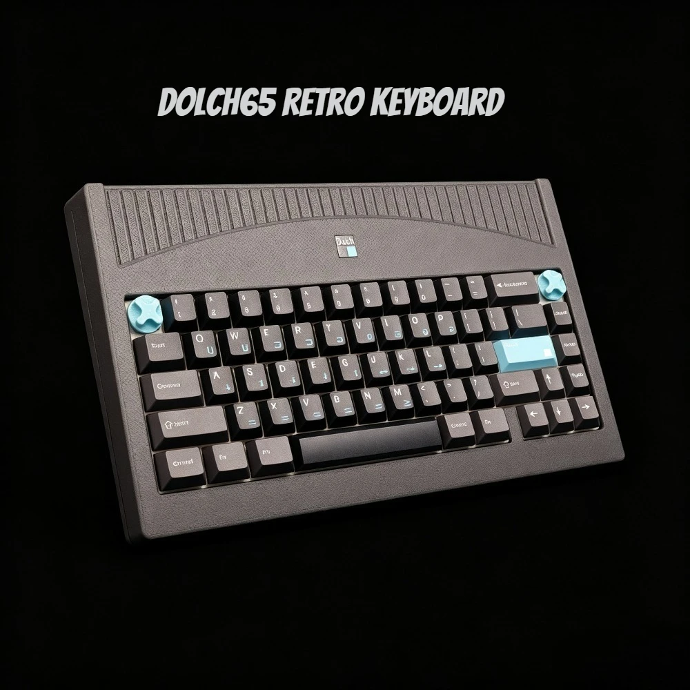 Dolch65 Retro Keyboard 60% Regular Configuration Hot Swap Wired Homemade Mechanical Keyboard 3D Printing Office Game Accessories