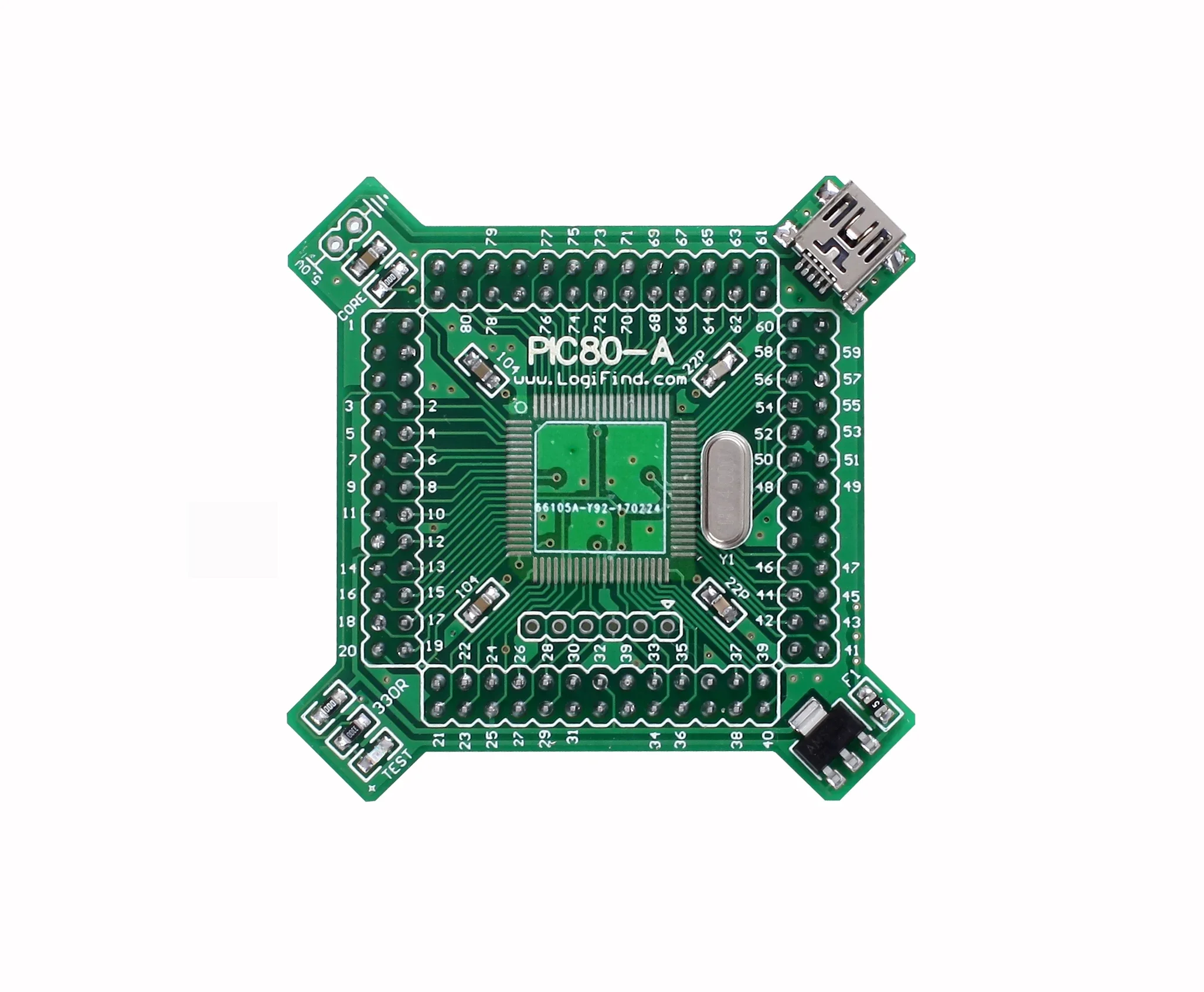 DsPIC PIC32 PIC24 MCU Core Board 64/80/100 Pins Work in Progress Without MCU