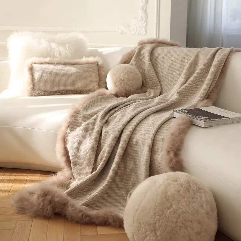 Custom Winter Fashion Home Woven Soft Blanket