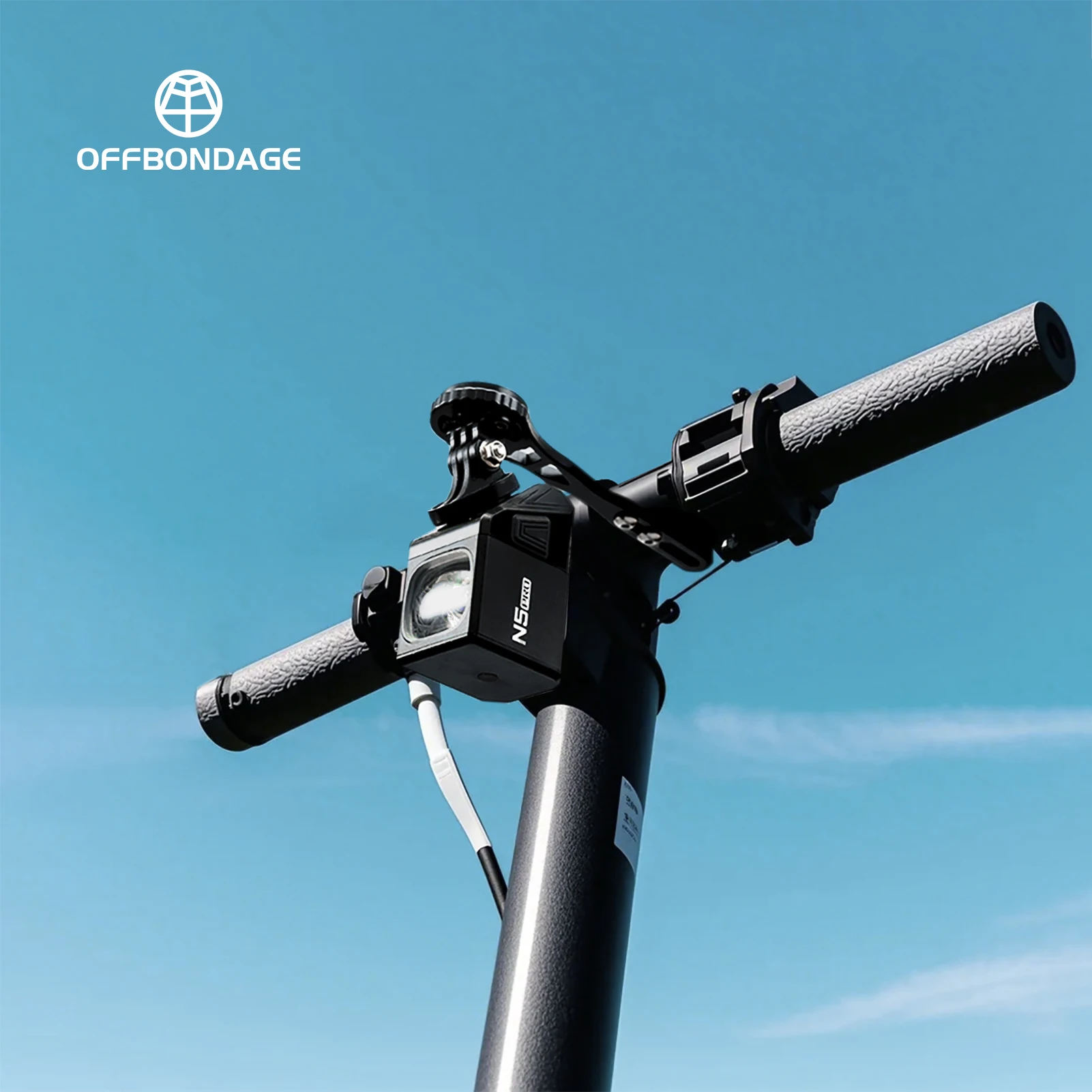 

OFFBONDAGE Electric Bicycle Light Front 1000LM Light 4000mAh Flashlight Kick Scooter Electric USB Charging MTB Cycling Lamp Bike