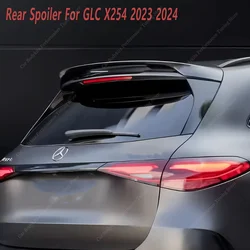 Gloss Black GLC63S Style ABS Rear Spoiler For Mercedes GLC X254 220d 300 300d 300E 450d SUV 2023-2025 Rear Roof Spoiler Caps
