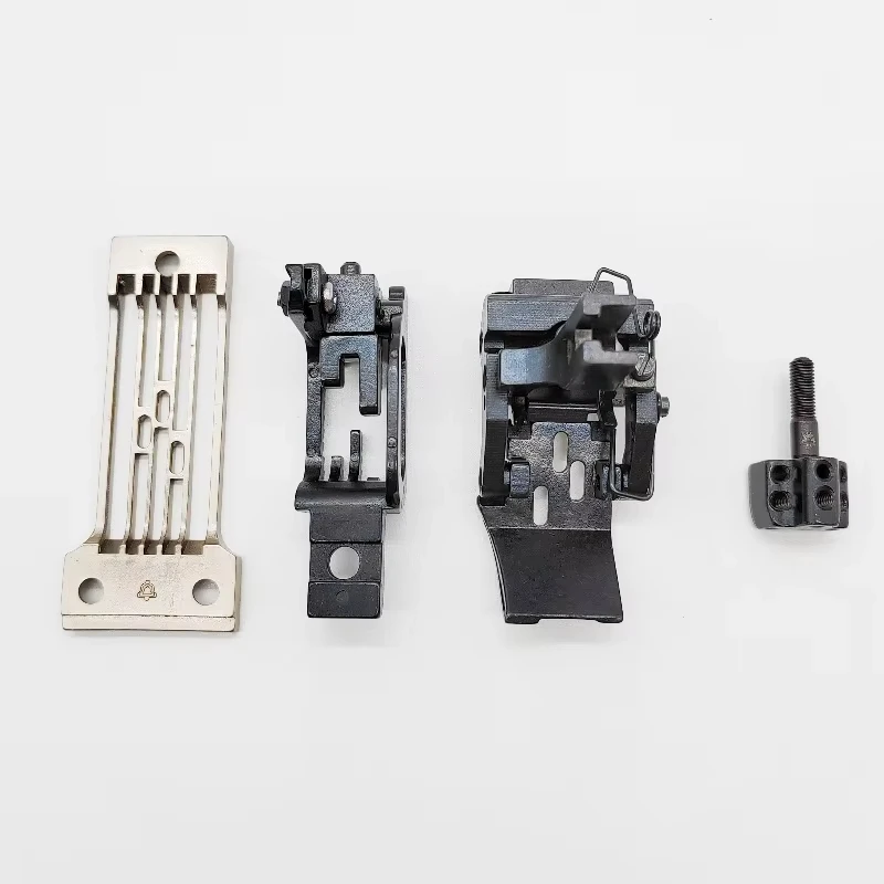 B928 1/4 Industrial Sewing Machine Needle Plate Feed Dog Presser Foot Set For Brother  DA-9280 3-Needle  Sewing Machine Parts
