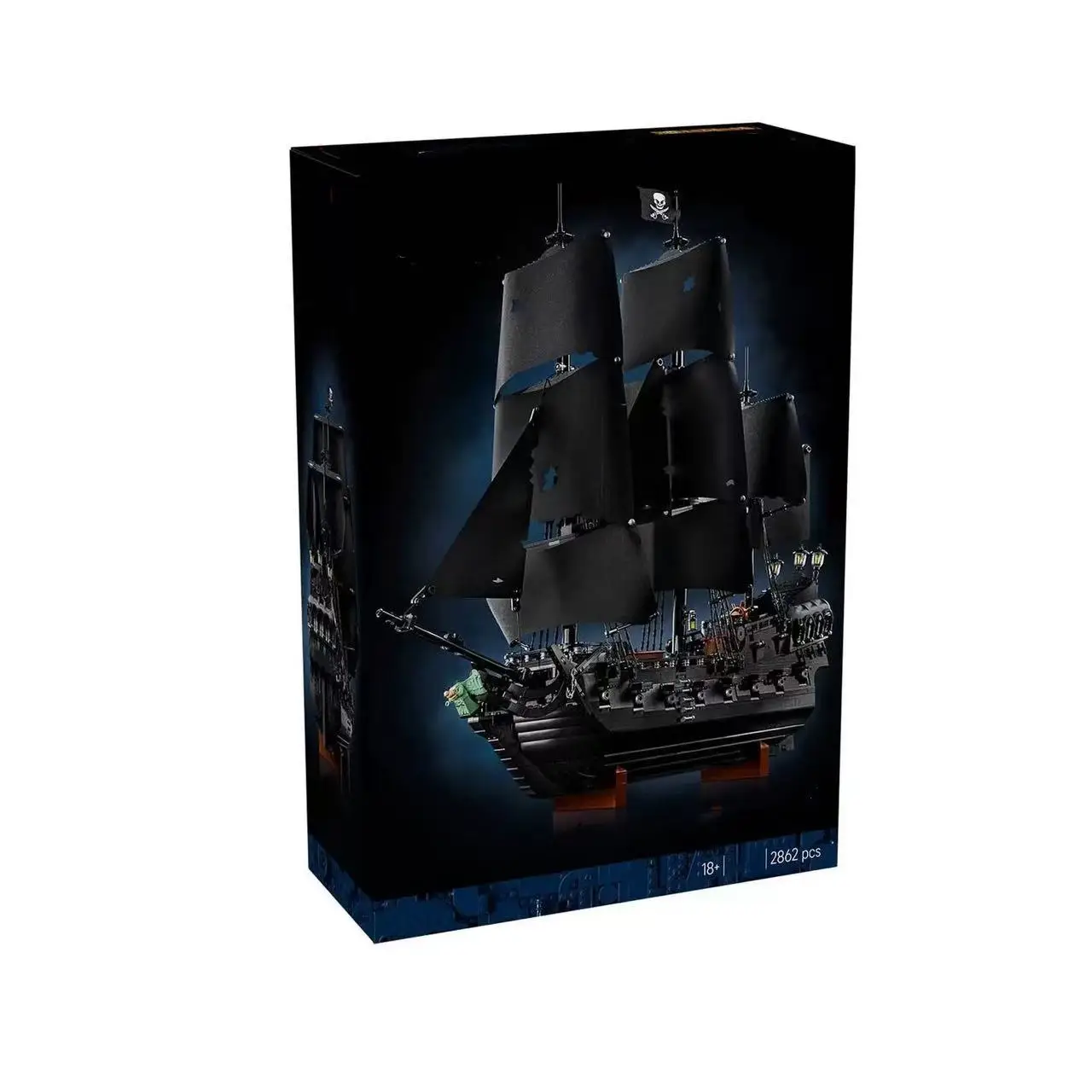 

Captain Pirate Ship Building Blocks Black Sailboat Model Bricks Creative Desktop Decoraiton Toys For Children Adult Gifts