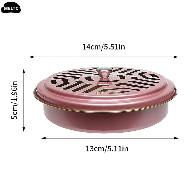 1PCS Incensory Mosquitoes Coil Holder Tray Frame Stainless Steel Round Rack Plate For Spirals Incense Insect Repellent  Holder