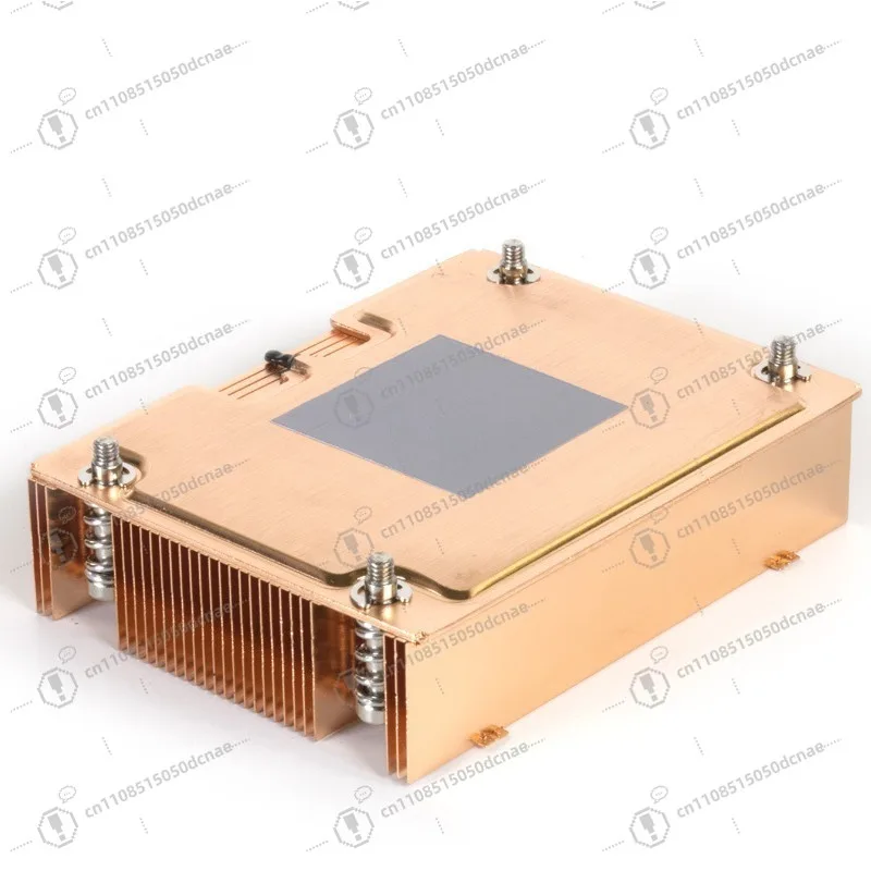 1U Server CPU Cooler LGA2011 2066 Pure Copper Vapor Chamber Heatsink Silent Fan for Thin ITX