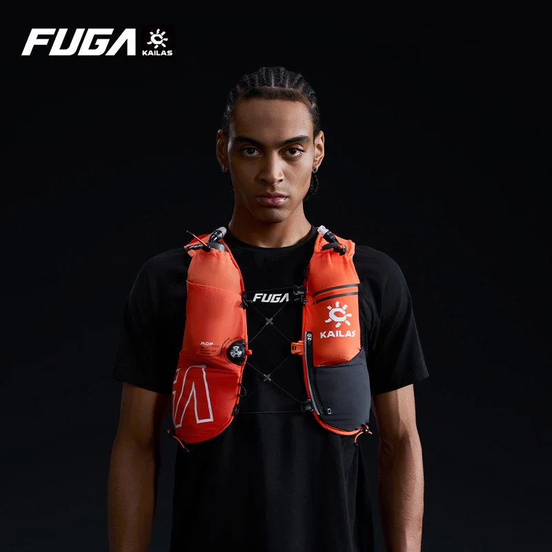 KAILAS Neuer FUGA AIR 8L Unisex Reise-, Marathon-, Trail-Running-, Wander- und Fahrradrucksack mit Doppel-Softtrinkflaschen KA2654005