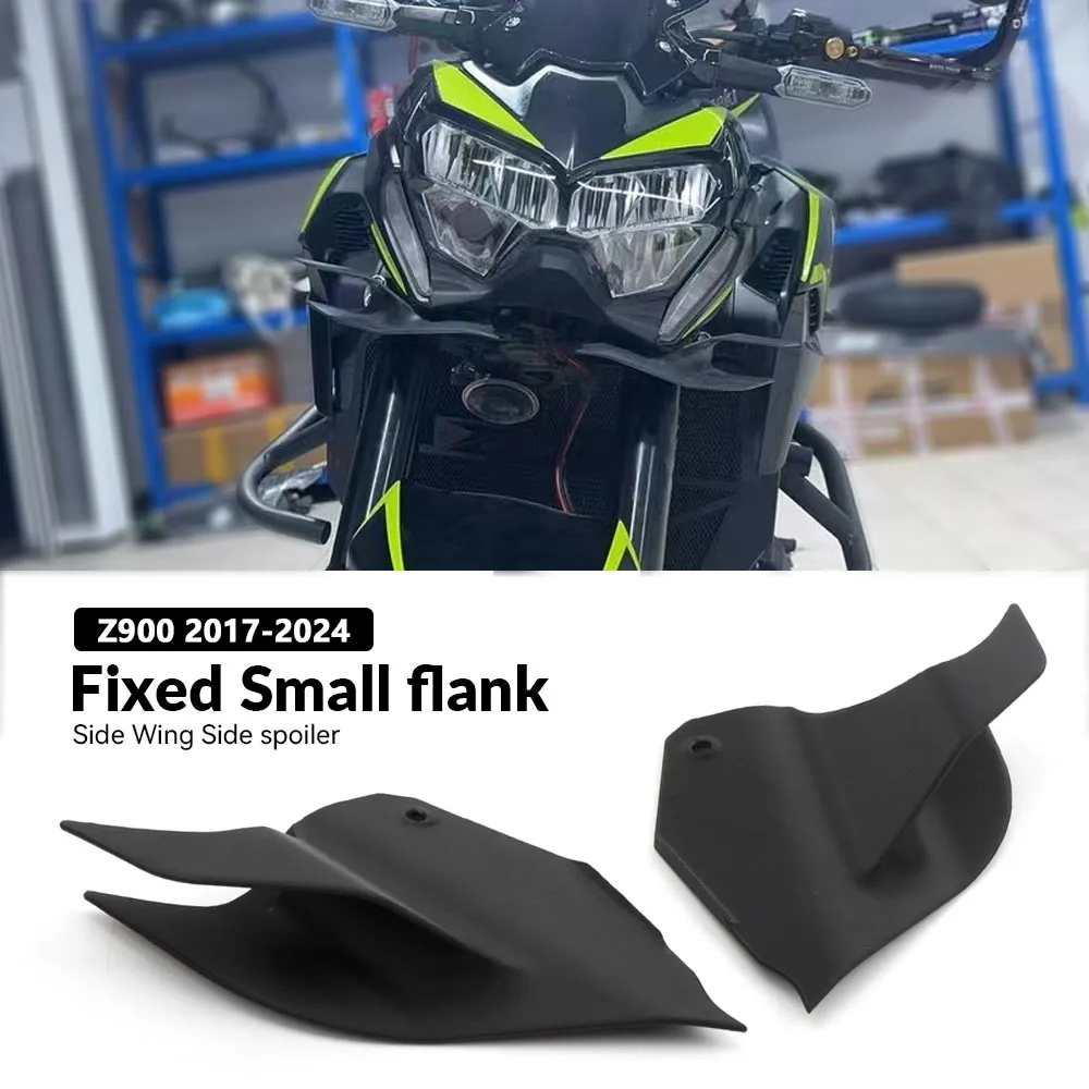 

For Kawasaki Z900 Z 900 2017-2023 2024 Motorcycle Front spoiler Lower spoiler lower lip Wing Side Fairing Fixed Lower lip Wing