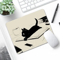 Mouse Pads Small Mousepads Cute Cat Office Mousepad Kawaii Gamer Rubber Mats Company Desk Pad For Gift Desk Mat PC Accessories