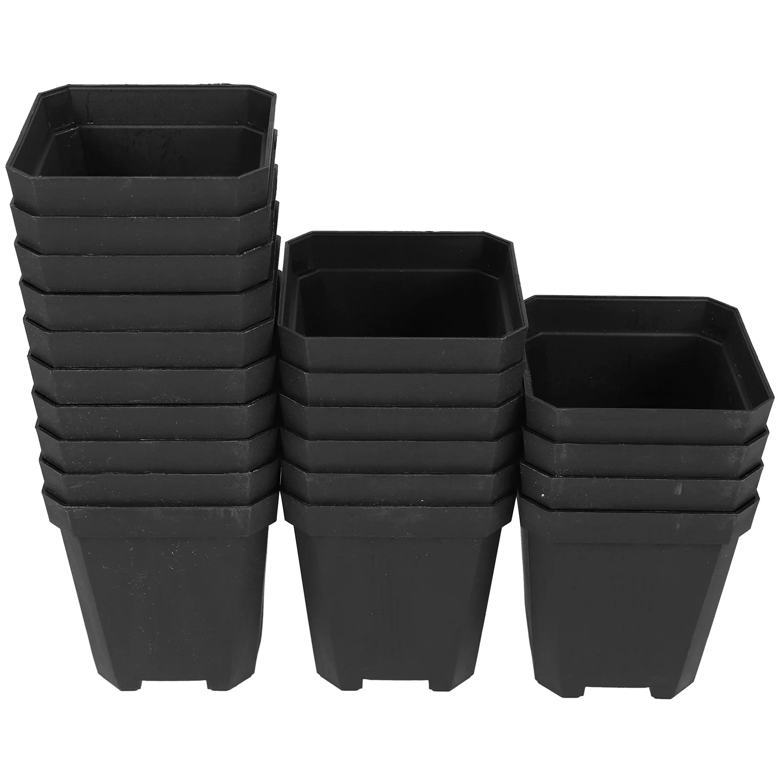 

20Pcs Succulent Plant Pots Plastic Nursery Planters Drainage Holes Seedling Pots Flower Planting Containers Garden Supply