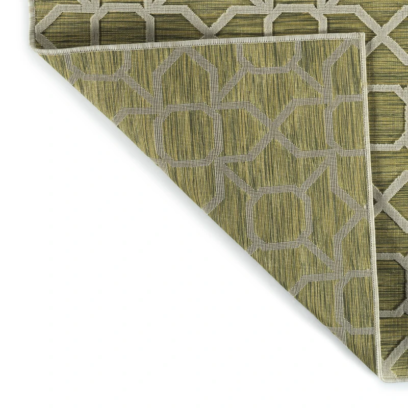 Contemporary, Transitional, Geometric, Textured, High-Low Cut & Loop 2' x 6' Runner