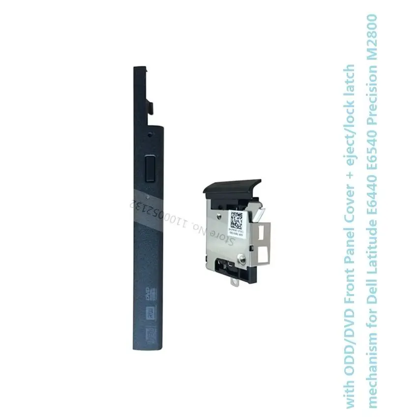 

DVD ODD Optical Drive Front Panel Bezel Cover Baffle Plus Eject Lock Latch for Dell Latitude E6440 E6540 Dell Precision M2800