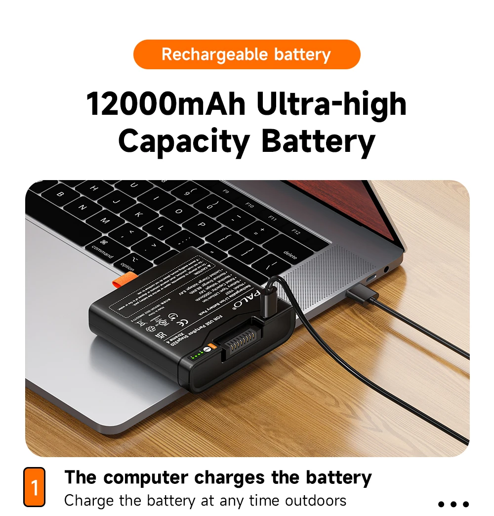 12000mAh Lautsprecher-Akku für JBL Xtreme 4, Akku für JBL PartyBox Stage 320, Hochleistungsakku mit TYPE-C-Ladefunktion – Detail 26