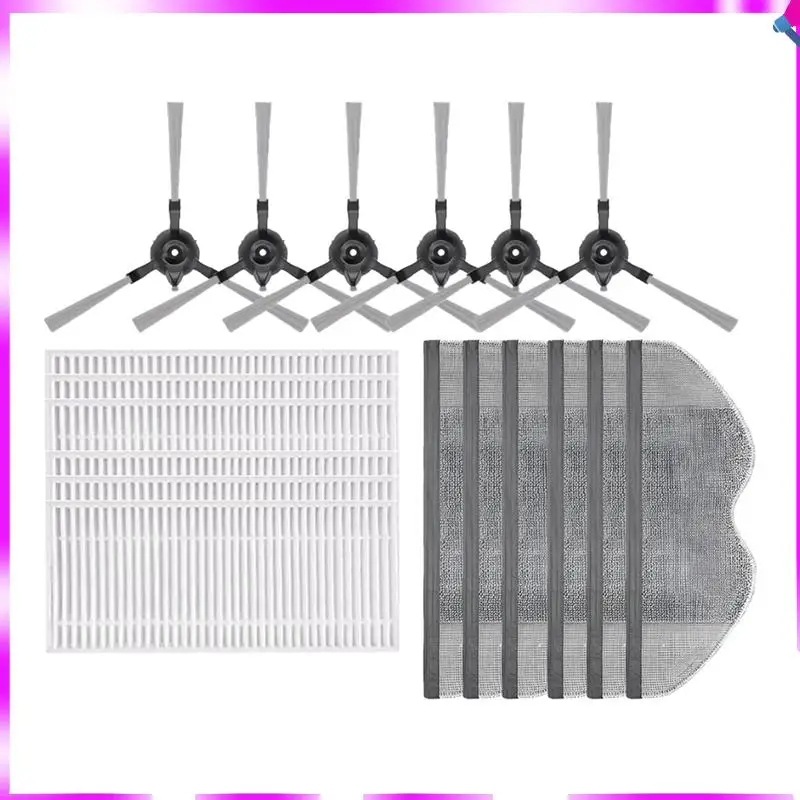 

N96R For Xiaomi Robot Vacuum E5 Mop Filter Side Brush Washing Cloth Accessories Replacement