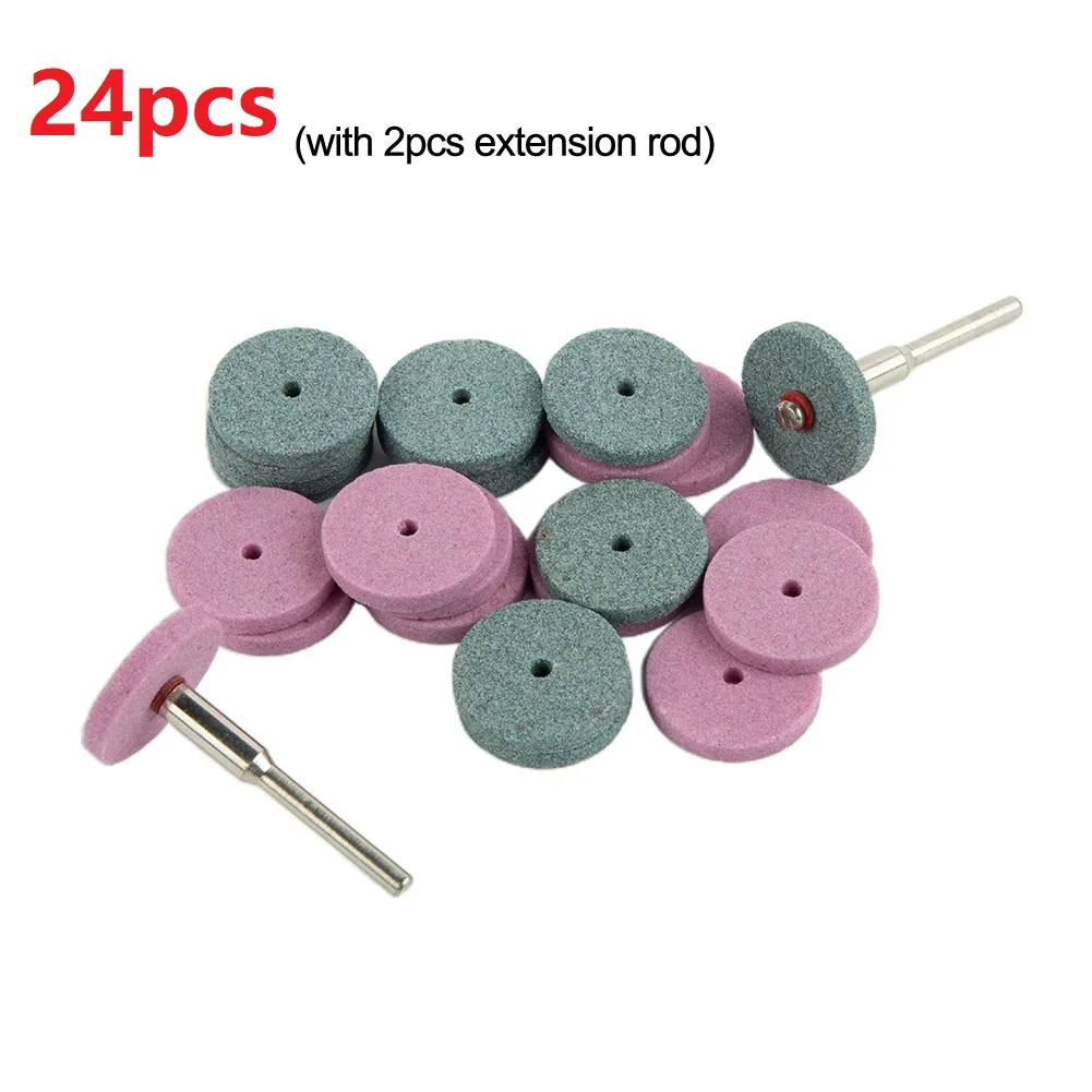 24Pcs 20mm Polishing Grinding Discs for Cordless Drills and Rotary Tools for Fine Detailing and Enhancement in Workshop