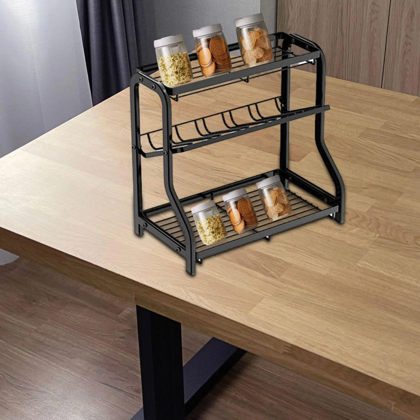 

Spice Rack 3 Tier Bathroom Vanity Organizer for Bathroom Kitchen Bedroom