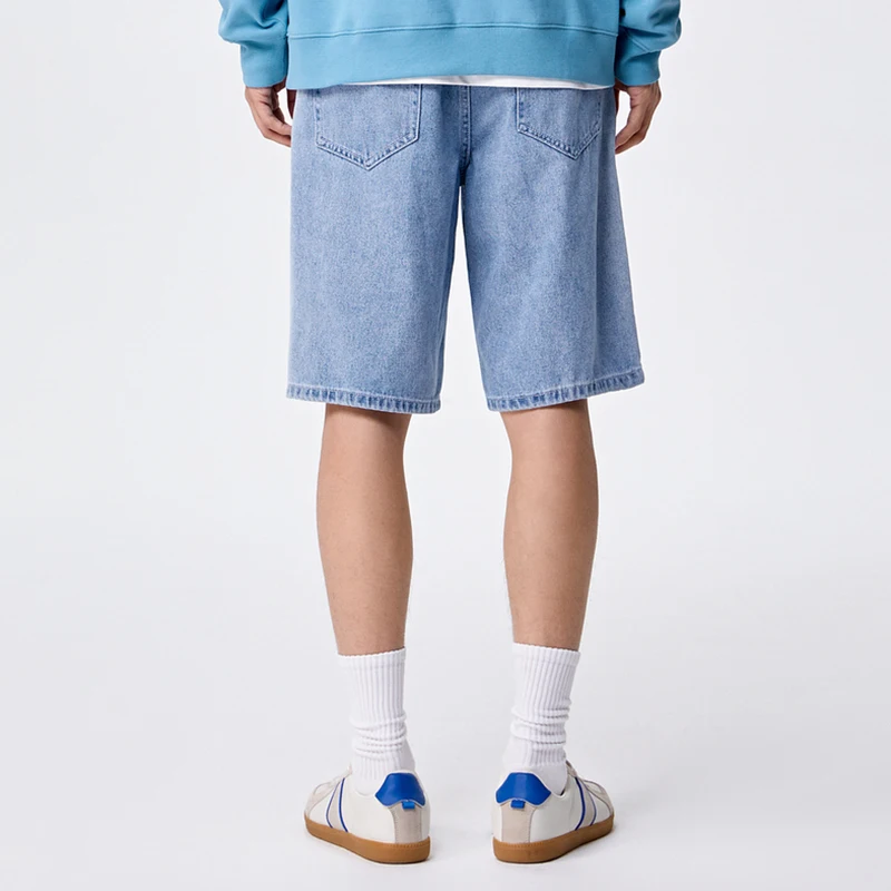 Semir Men Denim Pants 2024 Summer New Arrival Daily Loose And Oversized Straight-Leg Fit Trousers Men