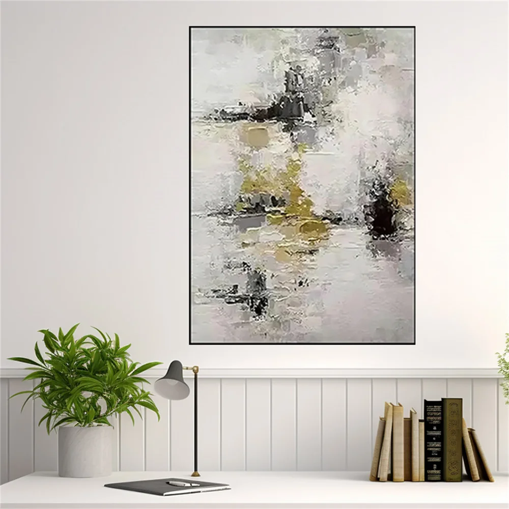 

100% Handmade Big Knife Pink And Green Thick 3d Texture Flower Oil Painting On Canvas Wall Art Picture For Home Decor Poster Gif