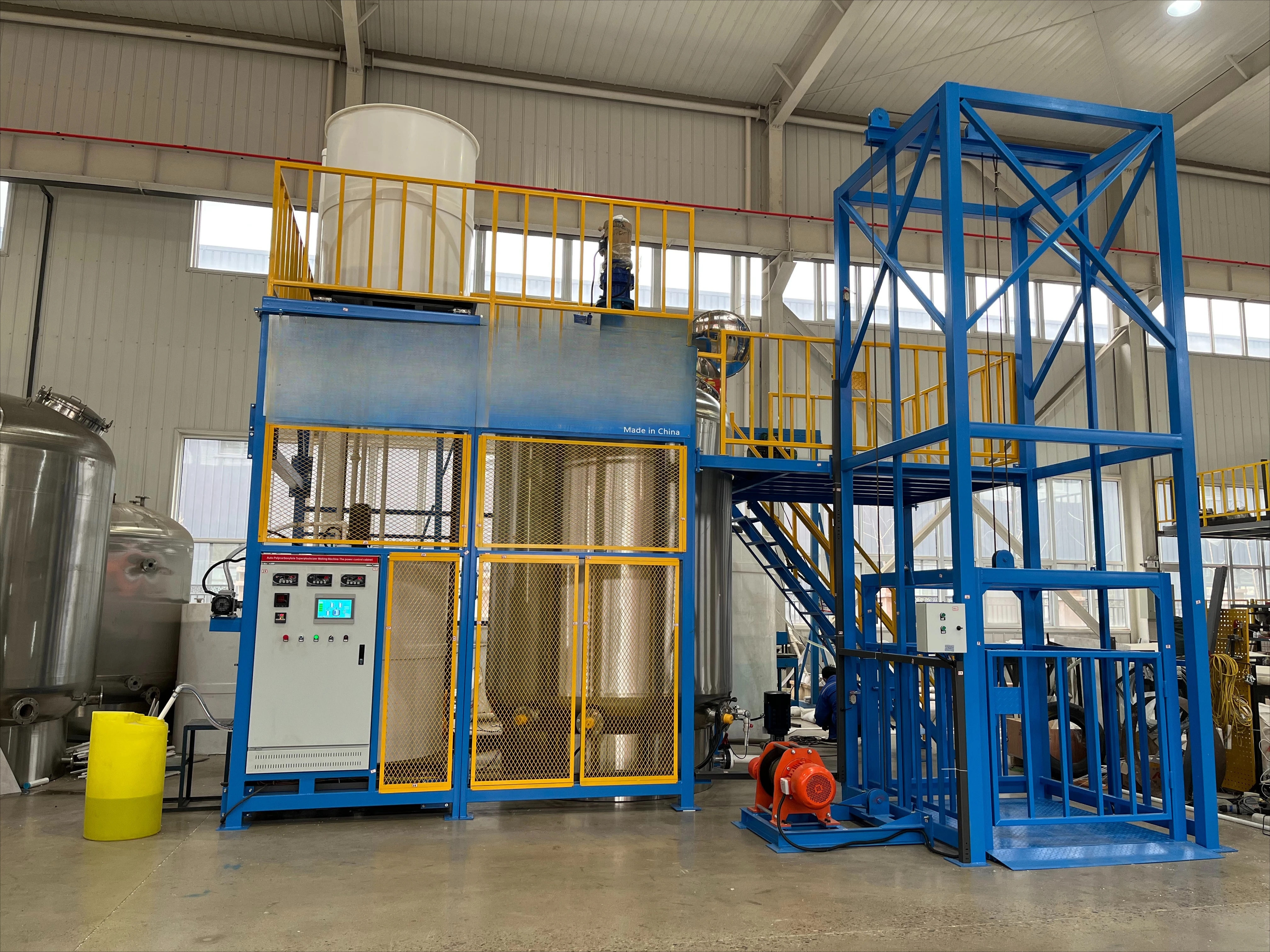 PCE Makin Machine Automatic Drum Mixer for Polycarboxylate Superplasticizer High Capacity Powder Processing Equipment