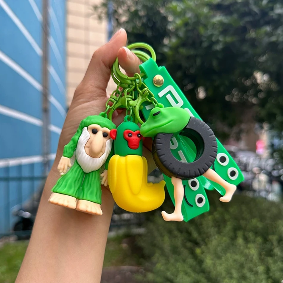 الإيطالية Brainrot الحيوانات الشكل سلاسل المفاتيح تونغ تونغ صحور Tralalero Tralala راقصة الباليه كابتشينو دمية Keyrings أكياس قلادة