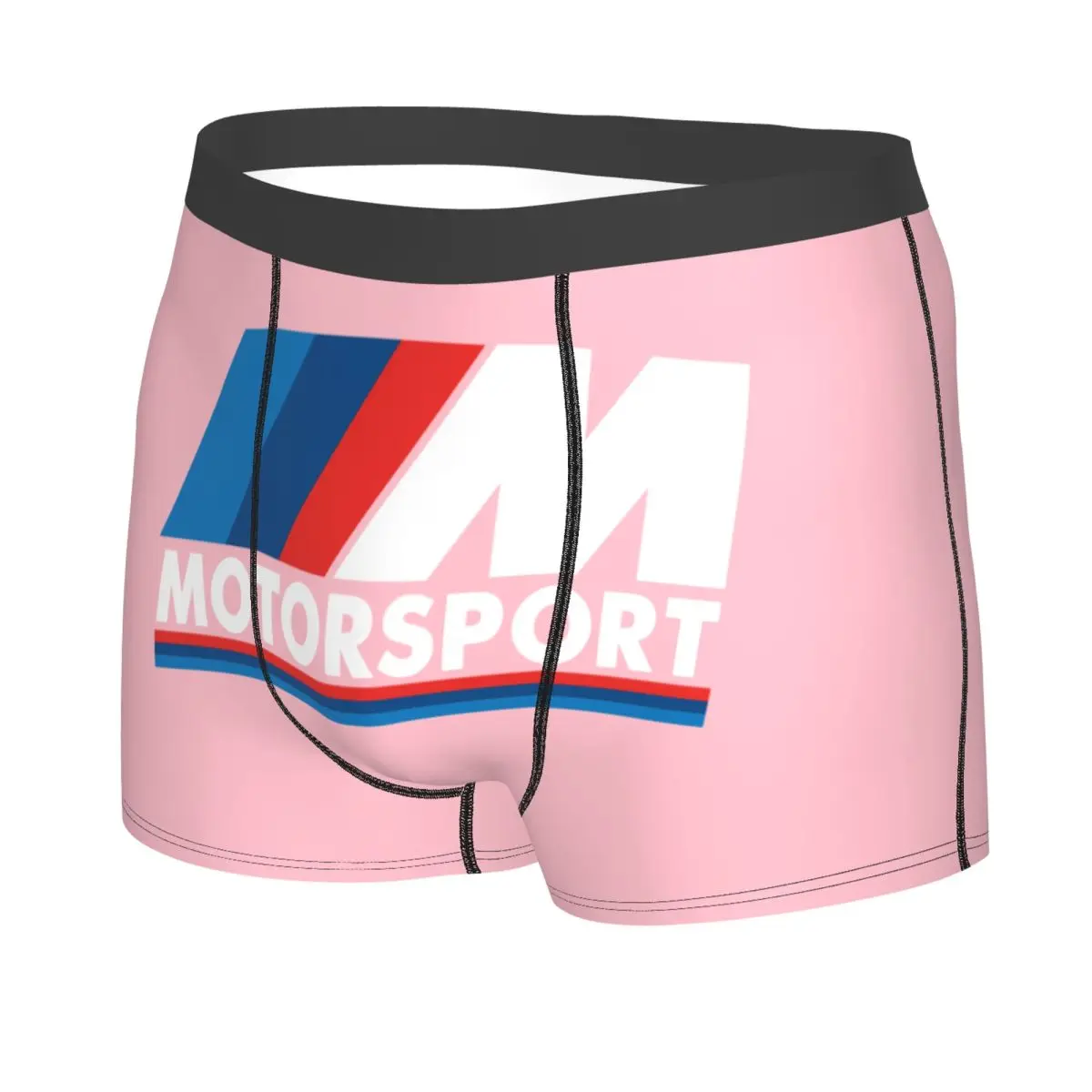 Custom Male Funny M Powers Underwear Motor Sport Boxer Briefs Stretch Shorts Panties Underpants