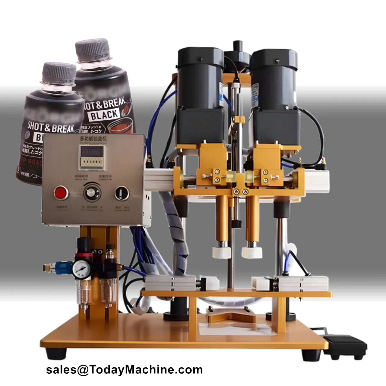 

Semi Automatic Spray Water Beverage Hand Cream Bottle Lid Screw Capping Machine