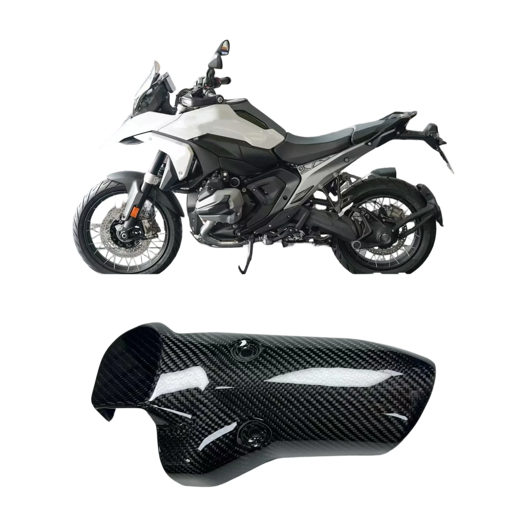 

Per BMW R1300GS R 1300 GS 2024 2025 In Fibra di Carbonio Scudo di Scarico Carenature Accessori Moto