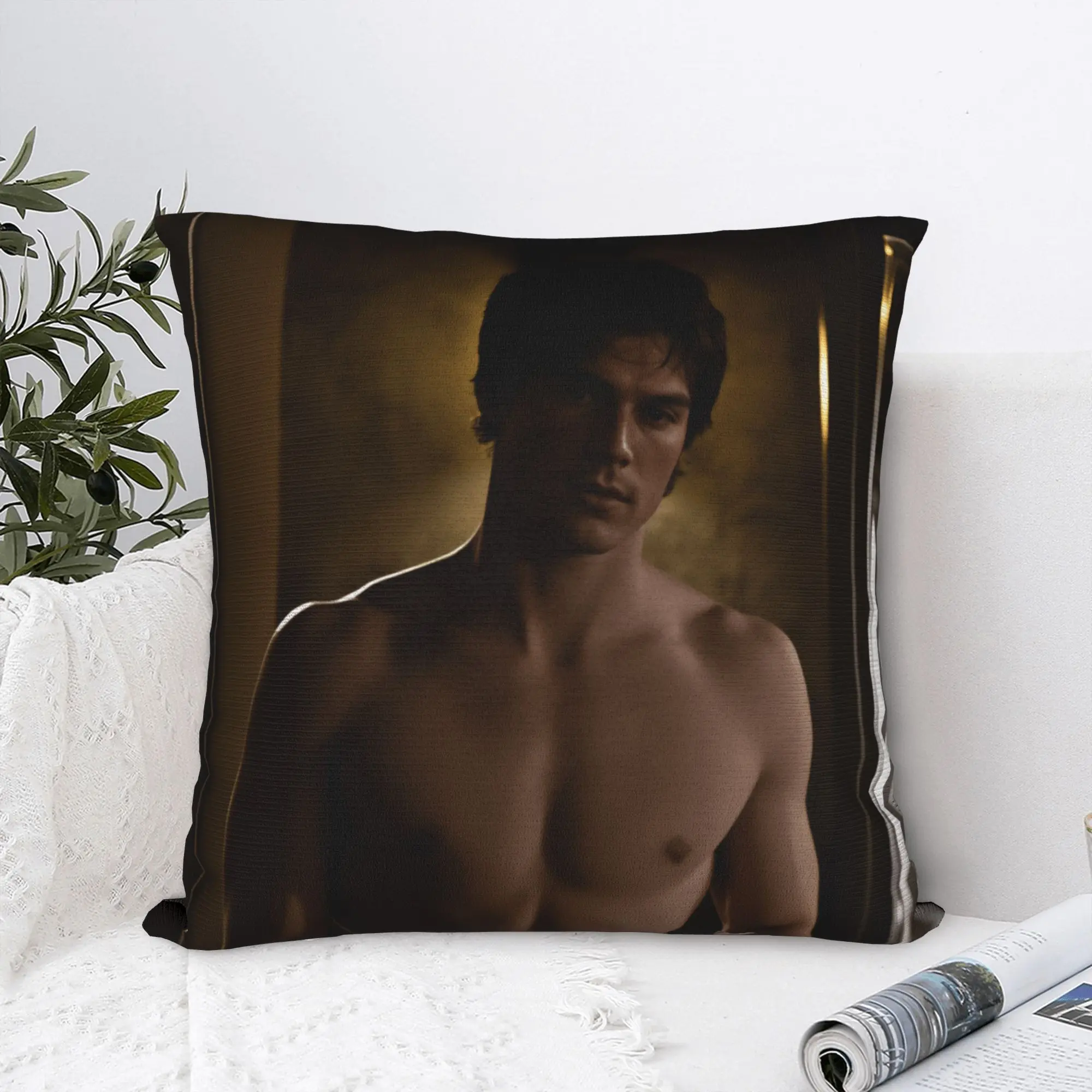 Damon salvatore Pillow Case  Comfy Pillow Cover Novelty Pillowcases For Wedding Party Home Decor