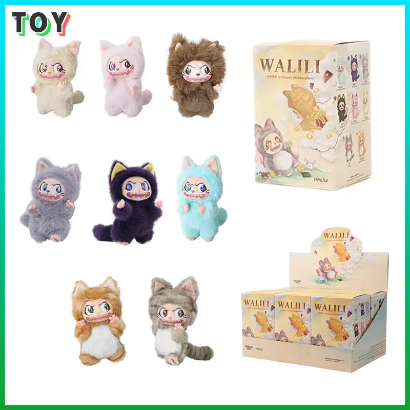 

Плюшевая игрушка-сюрприз Walili: милый котик-брелок для сумки, настольное украшение, модная коллекционная игрушка для детей и коллекционеров