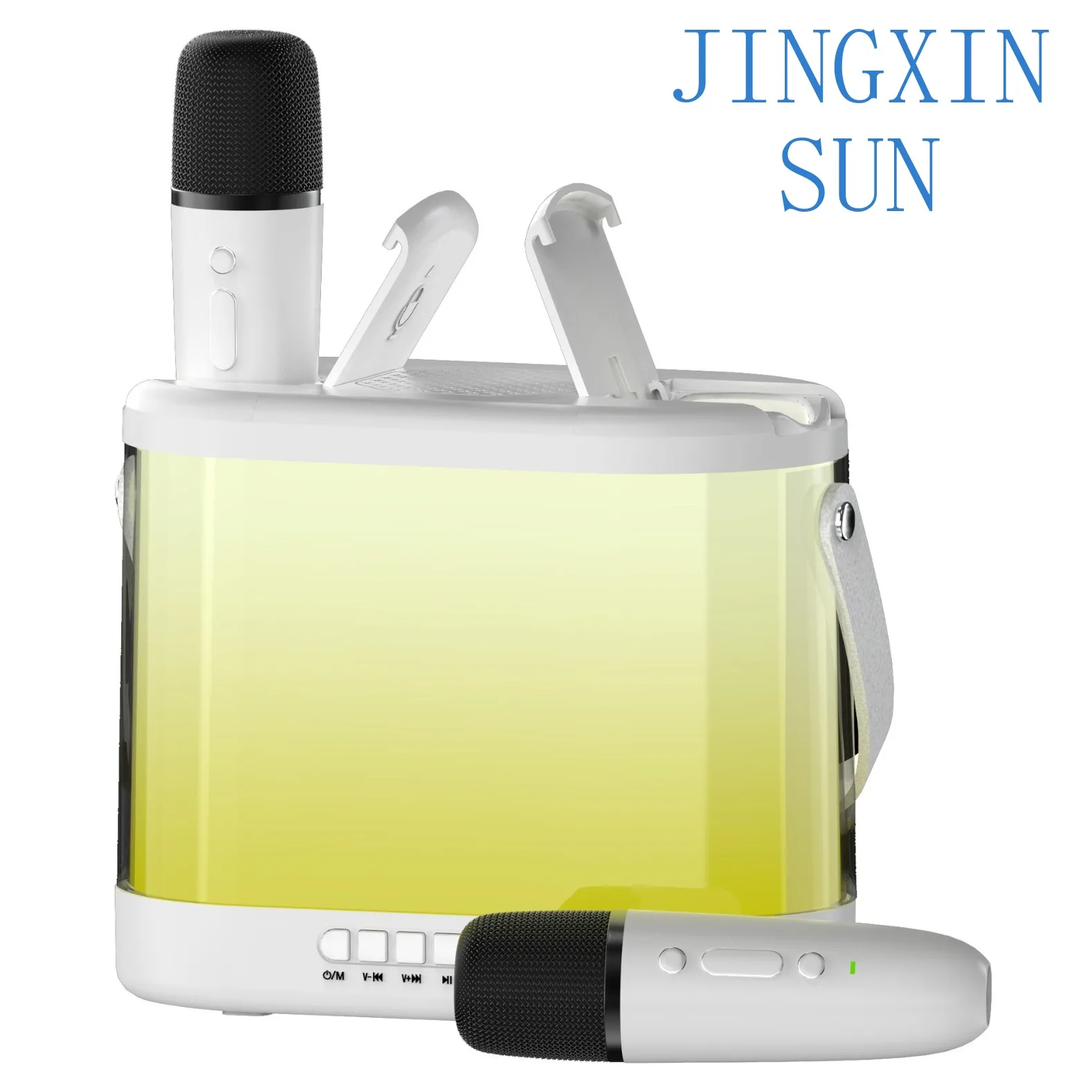 Outdoor Portable Bluetooth Speaker Microphone Karaoke Integrated Audio Children's Home Singing