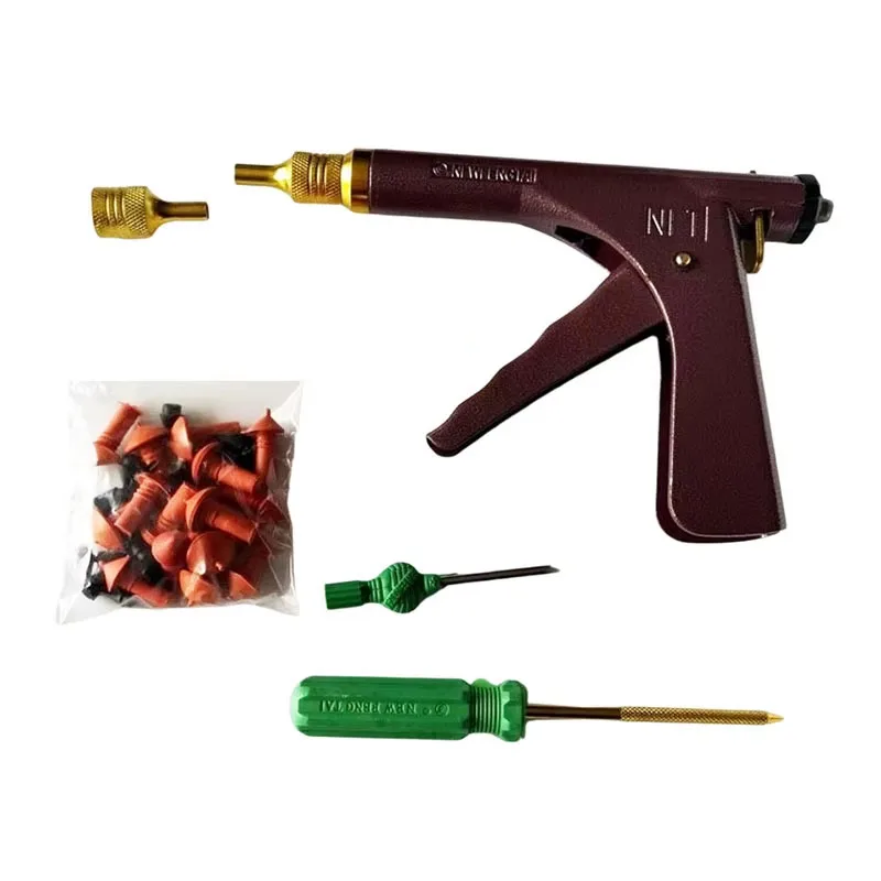 Car, Motorcycle, Bicycle Emergency Tubeless Tire Burst Professional Repair Kit Tire Repair Tool  Rubber Mushroom Repair Nails