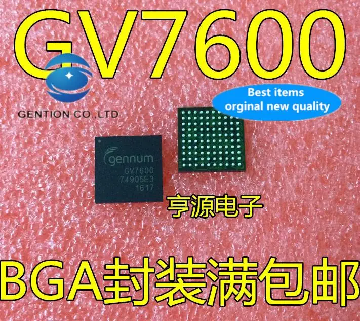 2pcs 100% orginal new  GV7600-IBE3 GV7600 HD video conversion chip BGA