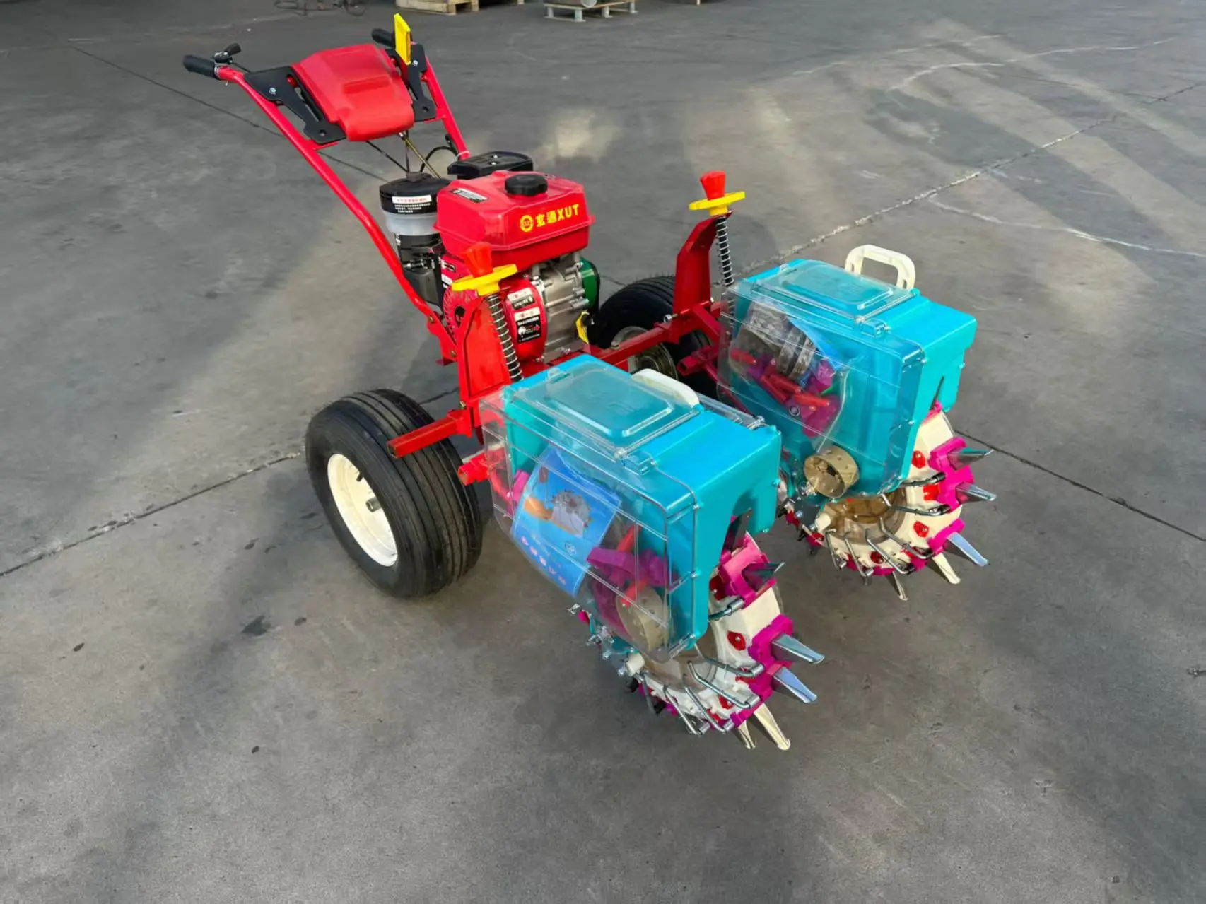 Ga/soline Engine 2-Row Multi-Crop Planter for Corn Soybean Peanut with Efficient Seed Metering System