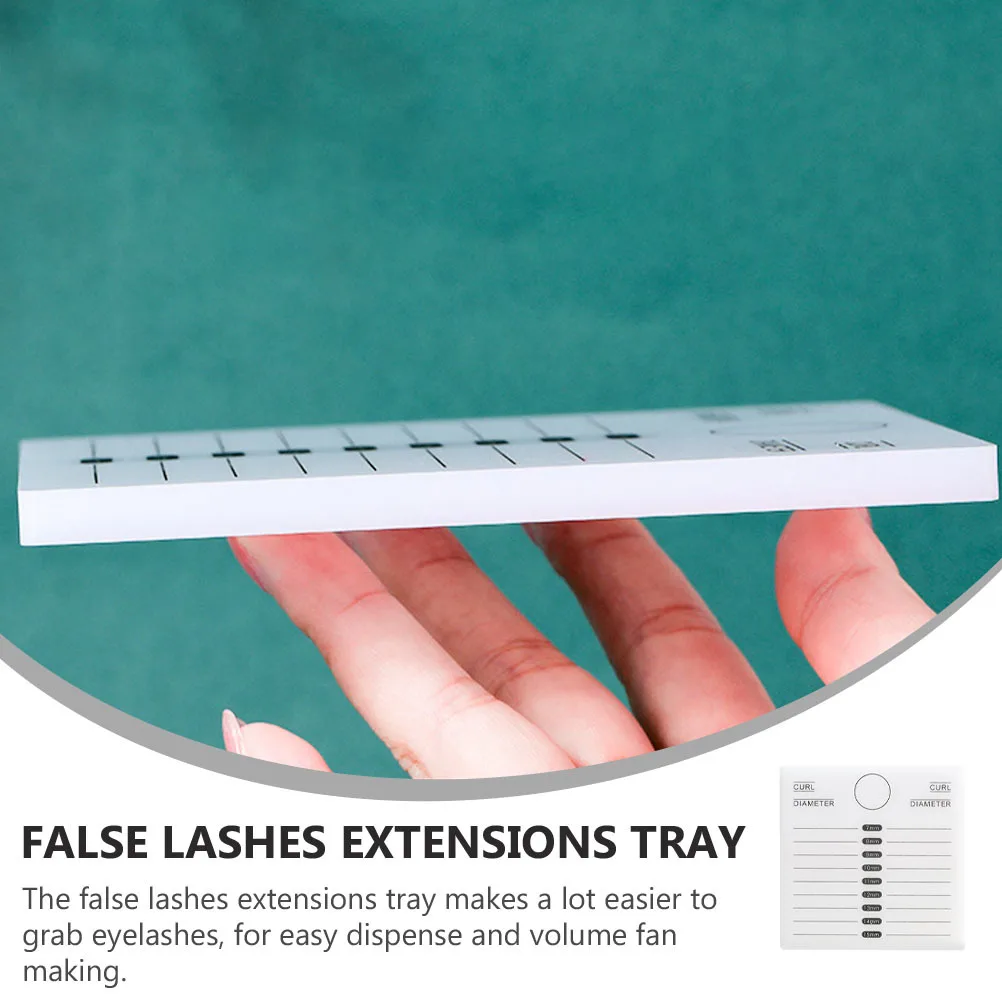 

Premium Acrylic Lash Extension Tray Extra Space for Efficient Eyelash Handling Perfect for Volume Fans and Individual Extensions