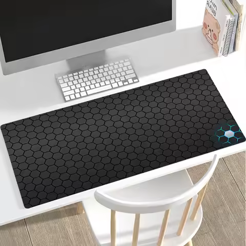 Honeycomb Hex Mouse Pad Gamer Mousepad Keyboard Pad Large Size Anime Pattern Marble Mousepad Mouse Mat Gaming Deskmat Mouse Mat