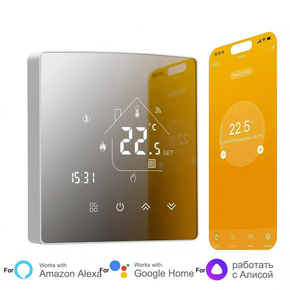 Boiler Control Heating Thermostat Programmable Schedule 5 1 1 Programmable App Remote Control Child Lock For Gas Boiler