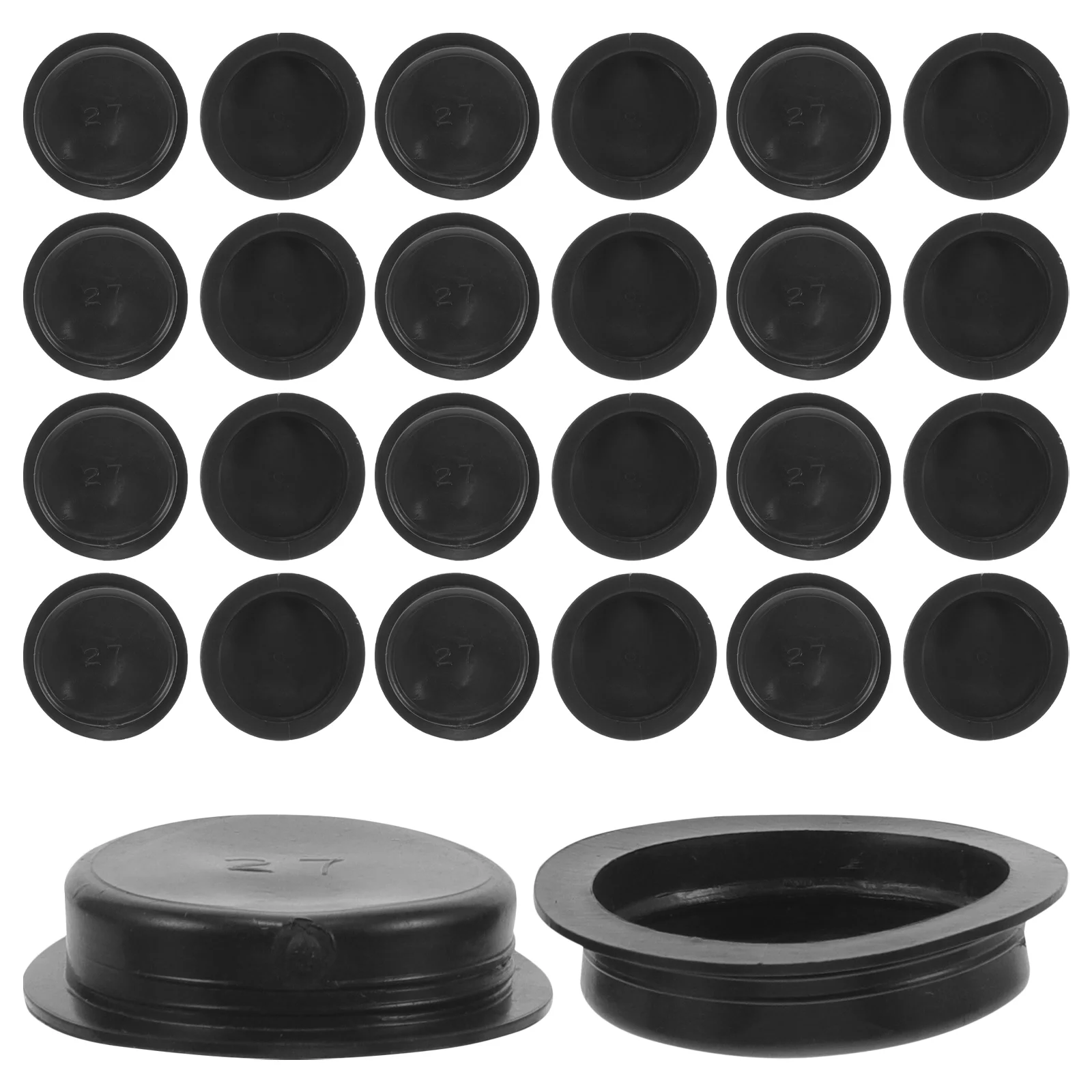 50 Pcs Piggy Bank Rubber Coin Stopper Saving Pot Bottom Cover Round Plugs for