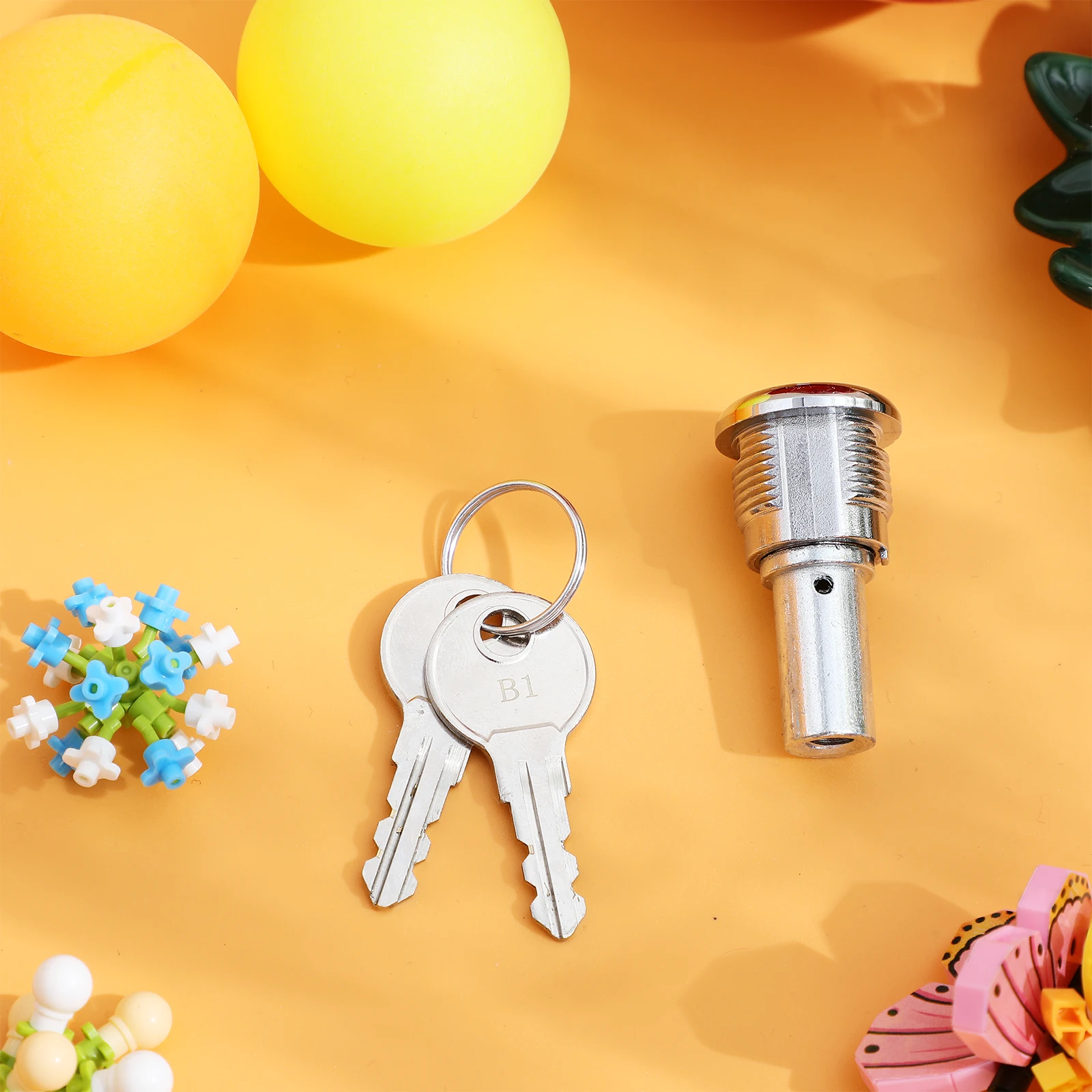 1 Set Of Vending Machine Lock Replacement Spare Part For Gumball Machine Secure Metal Lock And Assembly For Candy Dispenser