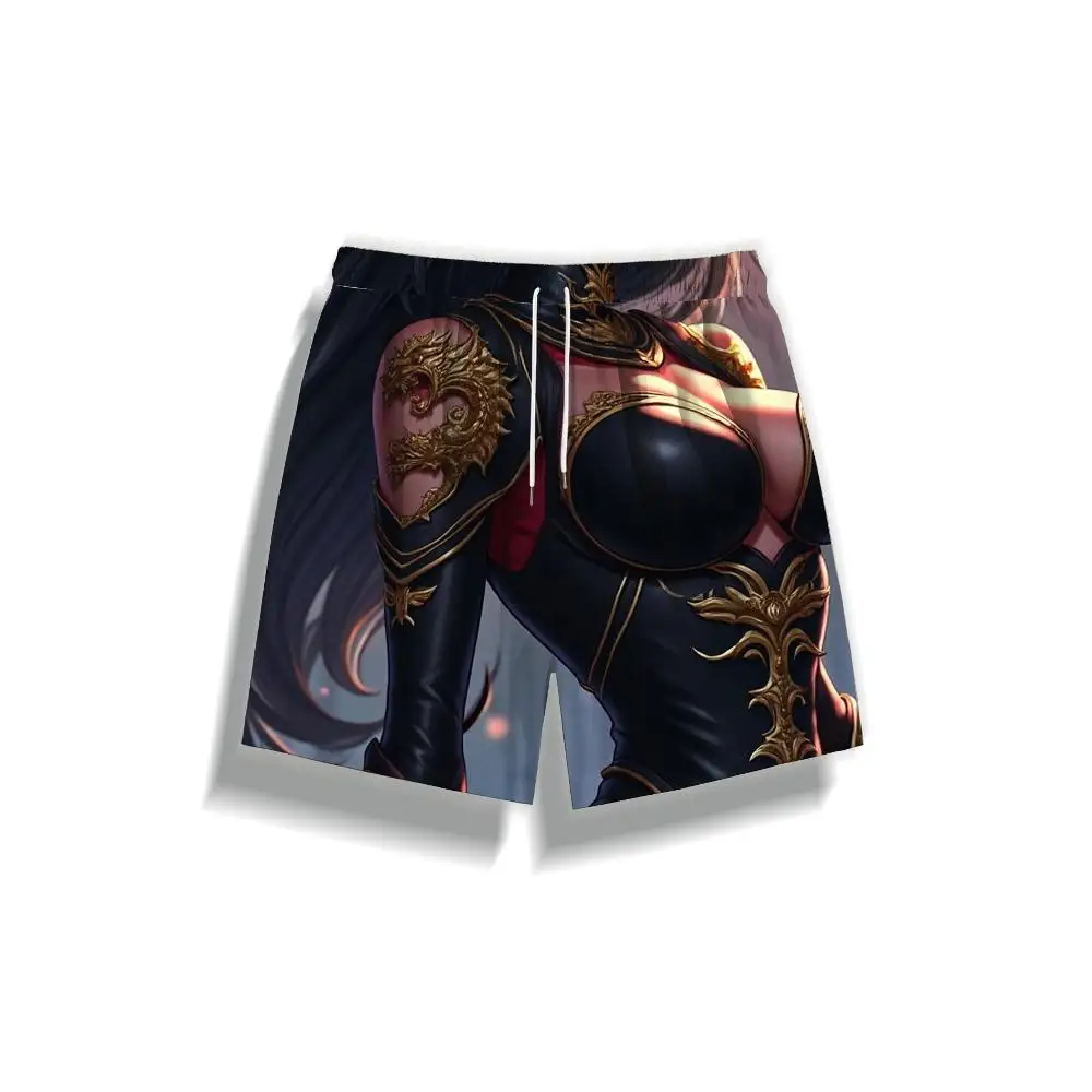 

1pcs Men's Short swim trunks2026 Summer 3D Printed Short sleeve Quick drying Polyester Breathable running men's work pants