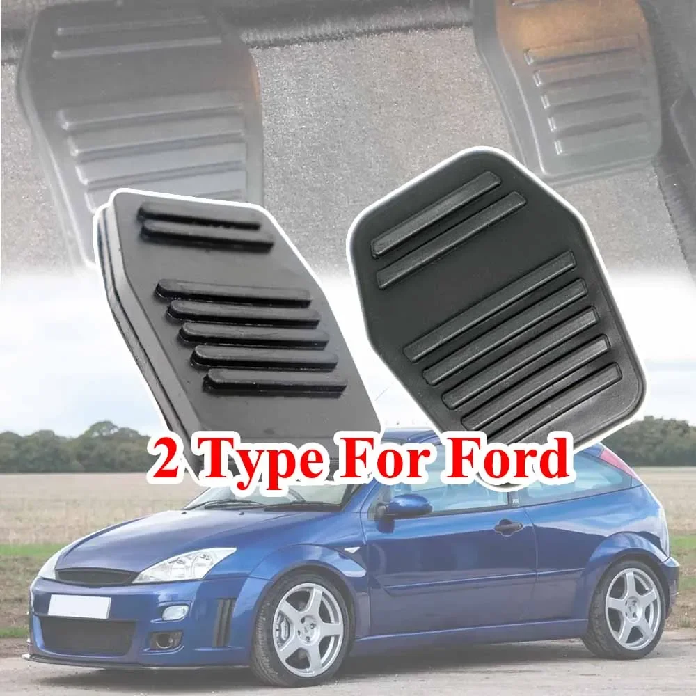 

2PCS For Ford Focus MK1 Fiesta MK5 Fusion JU Tourneo Transit Connect Cougar Rubber Brake Clutch Foot Pedal Pad Cover Accessories