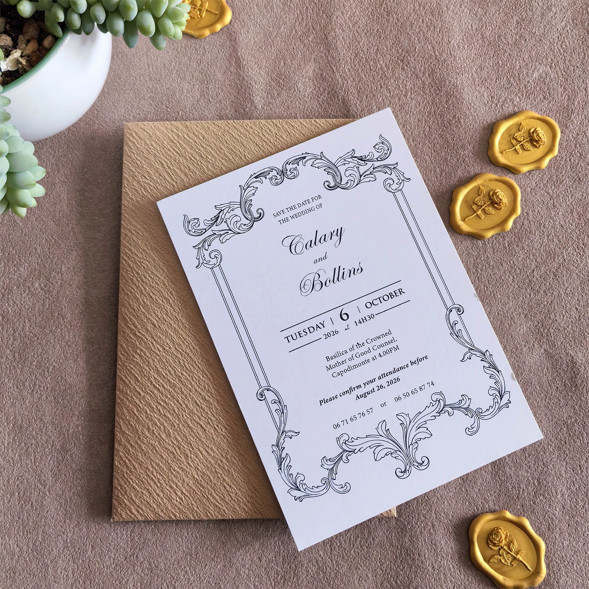 

Wedding Invitation Cards Personalized Custom Luxury Envelopes Wax Seal Set For Wedding Birthday Party Card Free Design Services