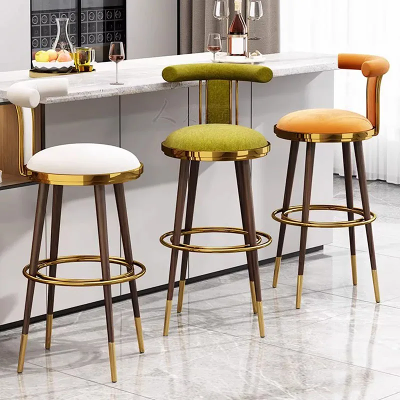 Bench Accent Bar Stools Minimalism European Metal Home Bar Stools NordicCafe Relaxing Stainless Steel Barkrukken Home Furniture